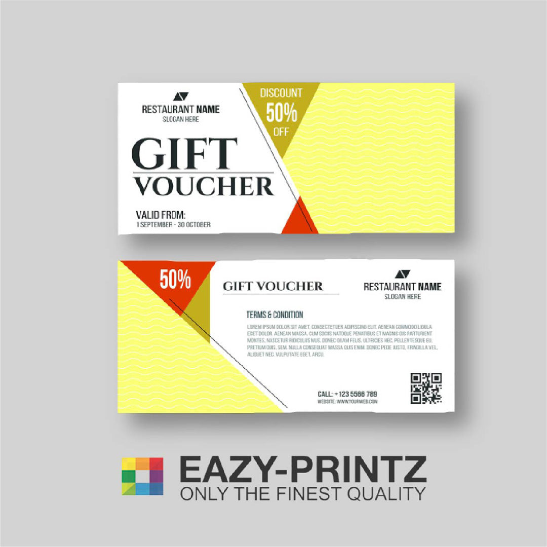 Custom Designed Tickets and Vouchers Printing Service