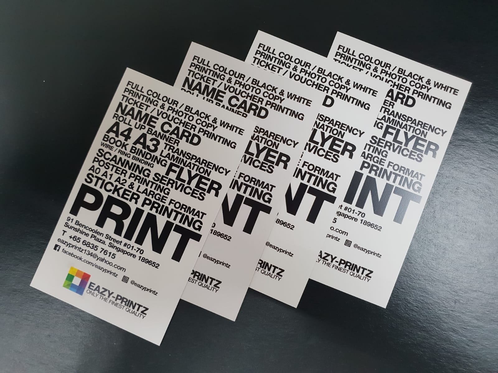 Best Quality Professional Business Card | eazyprintz - Top Printing Service In Singapore