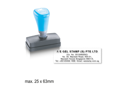 On Demand Custom Rubber Rectangle Company Stamp | eazyprintz - Top Printing Service In Singapore